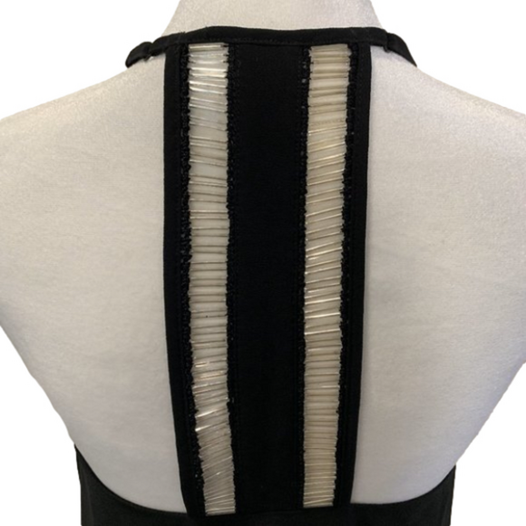 Ya Los Angeles Dresses & Skirts - Little Black Dress, w/silver beading, adjustable straps, Midi length, size S